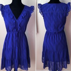 Anthro 2 HD in Paris Dress HighLow Royal Blue